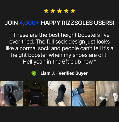 RIZZSOLES® V3 HEIGHT MAX SOCKS (2-PACK)